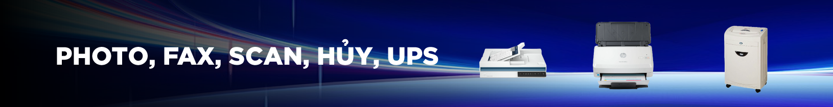 Photo, Fax, Scan, Hủy, UPS