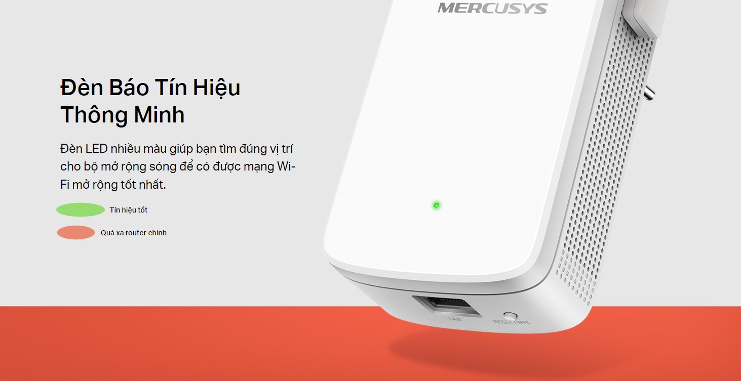 Bộ mở rộng sóng WiFi Mercusys ME30 Tốc độ AC1200Mbps