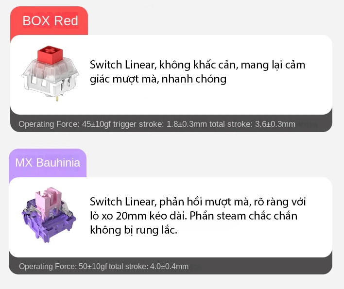 Bàn phím cơ FLEsport CMK87 CPM Metal Heart RGB 3 Mode Red sw (Kailh Box) 5