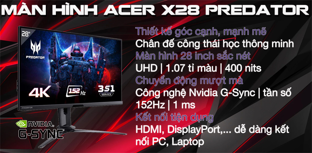 Màn hình Acer X28 Predator 1
