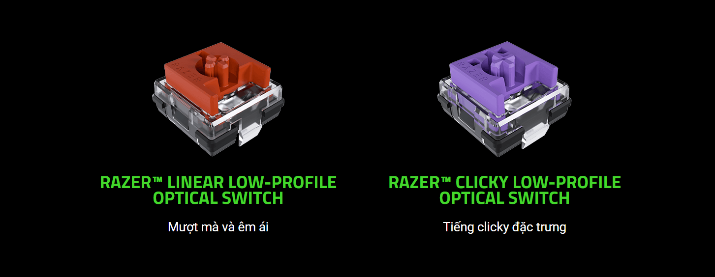 Bàn phím game không dây Razer DeathStalker V2 Pro Wireless Low Profile Optical (RGB/USB/Linear Red sw) (RZ03-04360100-R3M1) 3