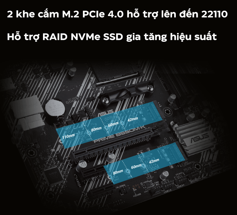 Mainboard ASUS PRIME B550M-A (AMD B550, Socket AM4,m- ATX, 4 khe RAM DRR4