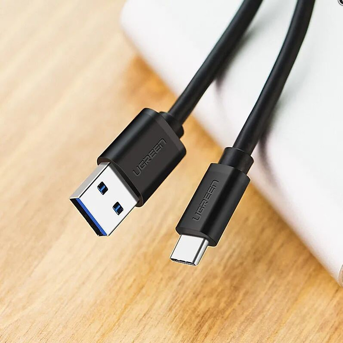 Cáp sạc, dữ liệu USB 3.0 sang USB Type C dài 2M Ugreen 20884