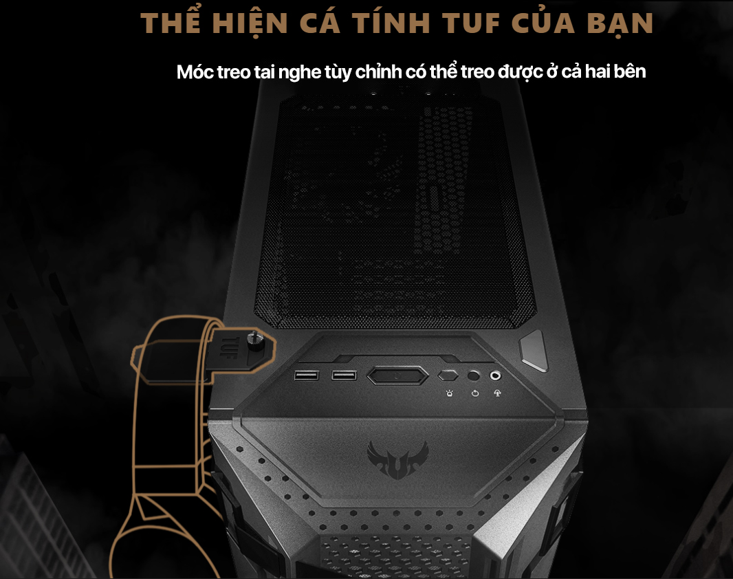 Case Asus TUF Gaming GT301 (Mid Tower/ Màu Đen/ Led ARGB)