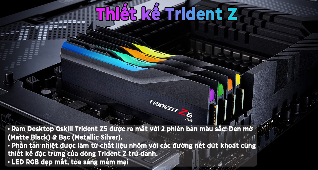 Ram G.Skill Trident Z5 RGB DDR5 64GB (2x32GB) 5600MHz
