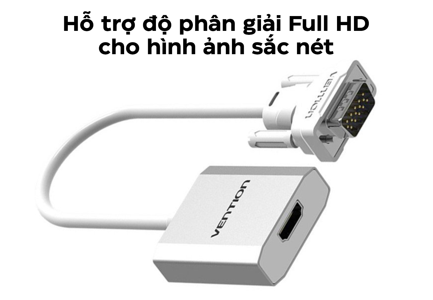 Giắc chuyển VGA to HDMI + Micro USB + Audio - Vention ACEWO