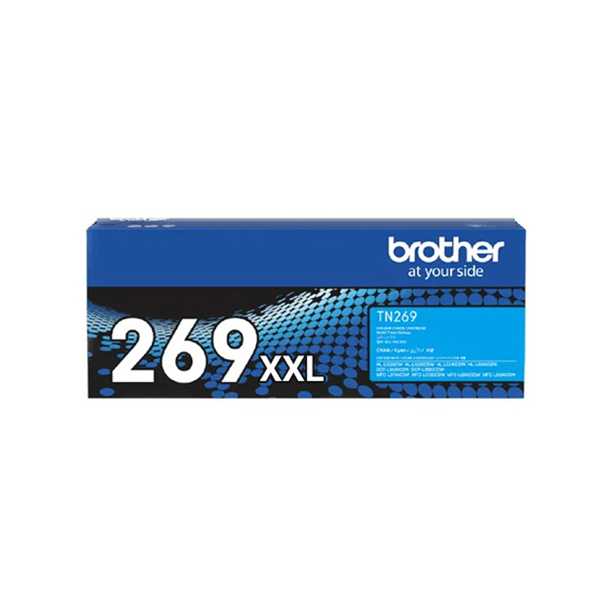 Hộp mực in Brother TN269XXLC - Mực màu cho máy HL-L3240CDW/HL-L3280CDW/DCP-L3560CDW/MFC-L3760CDW/MFC-L8340CDW - 4.500 trang
