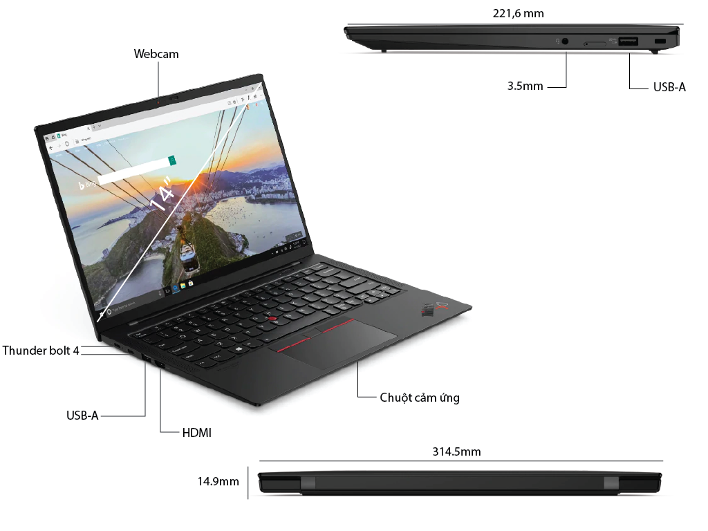 Laptop Lenovo Thinkpad X1 Carbon Gen9
