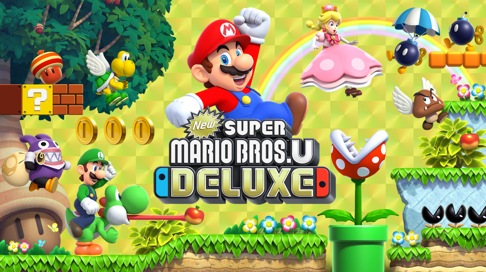Thẻ Game Nintendo Switch - Super Mario Bros. U Deluxe