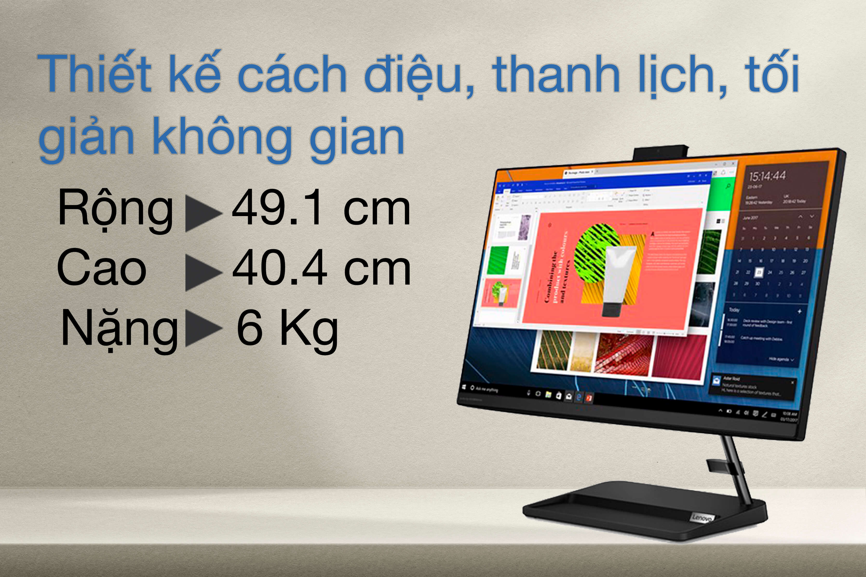 PC Lenovo IdeaCentre All in One không chỉ sở hữu thiết kế đẹp mắt mà còn cung cấp hiệu suất làm việc tuyệt vời cho công việc và giải trí. Hãy cùng xem hình ảnh liên quan để khám phá tất cả những tính năng tuyệt vời của sản phẩm này.