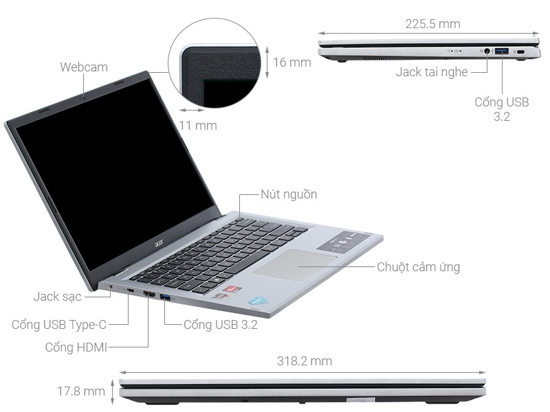 Laptop Acer Aspire 3 A314-42P-R3B3 (NX.KSFSV.001) Ảnh 5