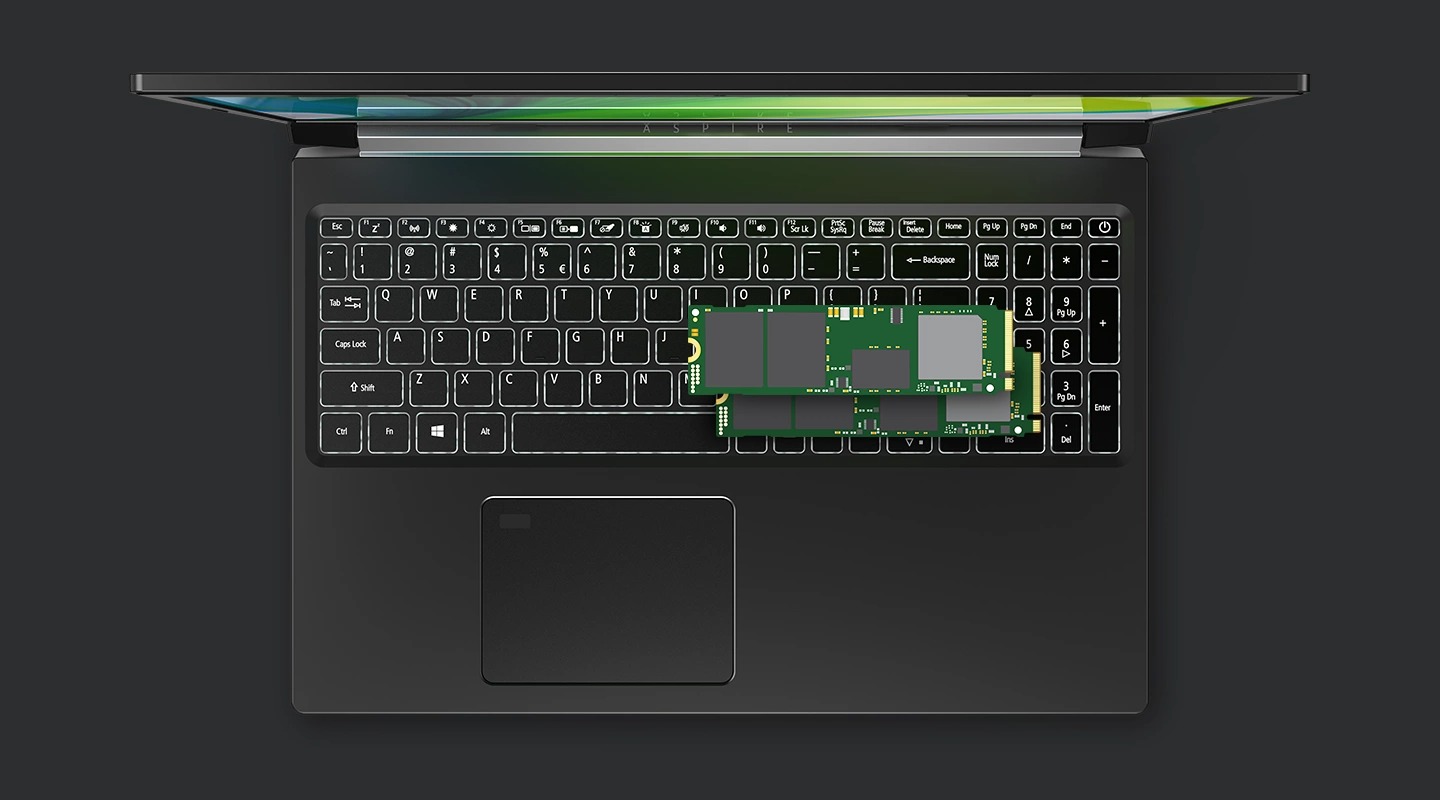 Laptop Acer Gaming Aspire 7 A715-76G-59MW (NH.QMYSV.001) (i5 12450H/8GB RAM/512GB SSD/RTX2050 4G/15.6 inch FHD//Win11/Đen/Vỏ nhôm)