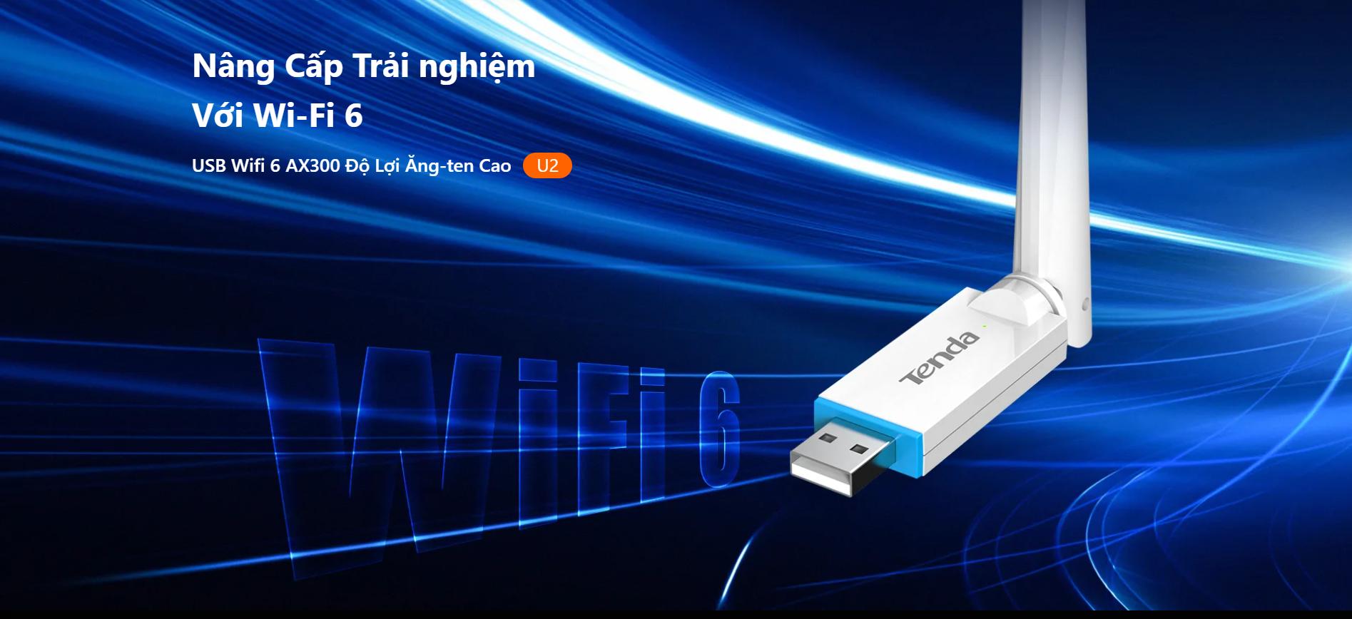 USB Wifi 6 AX300 Tenda U2 v5.0 ảnh 1
