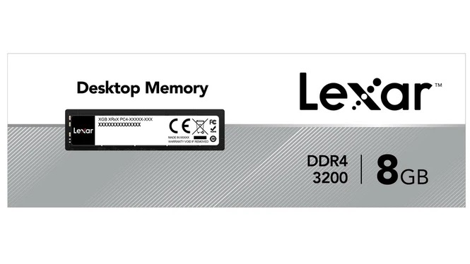 Ram Desktop Lexar (LD4AU008G-R3200GSST) 8GB (1x8GB) DDR4 3200Mhz