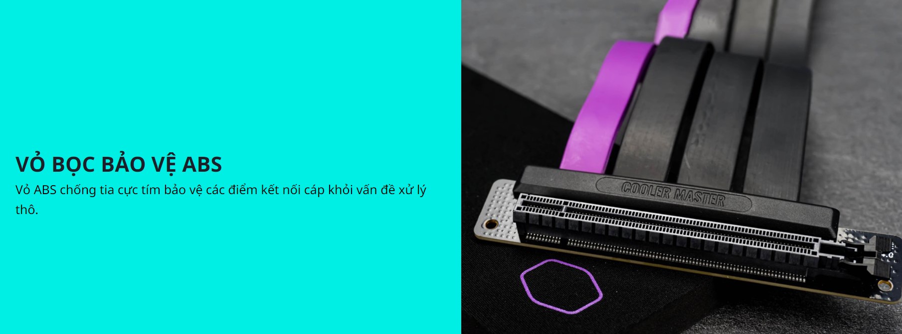 Dây Riser cho card đồ hoạ MASTERACCESSORY - PCIe 4.0 - Dài 30cm - Màu đen