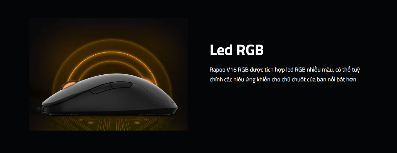 Chuột Gaming có dây Rapoo V16 RGB 3