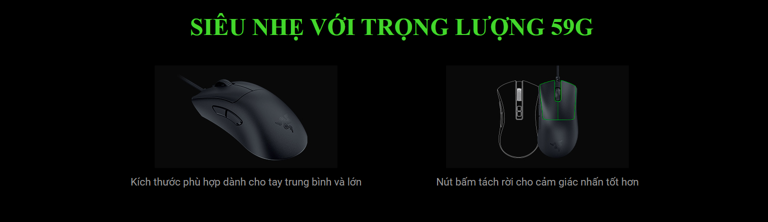 Chuột Gaming có dây Razer DeathAdder V3-Ultra-lightweight Ergonomic Esports Mouse 3