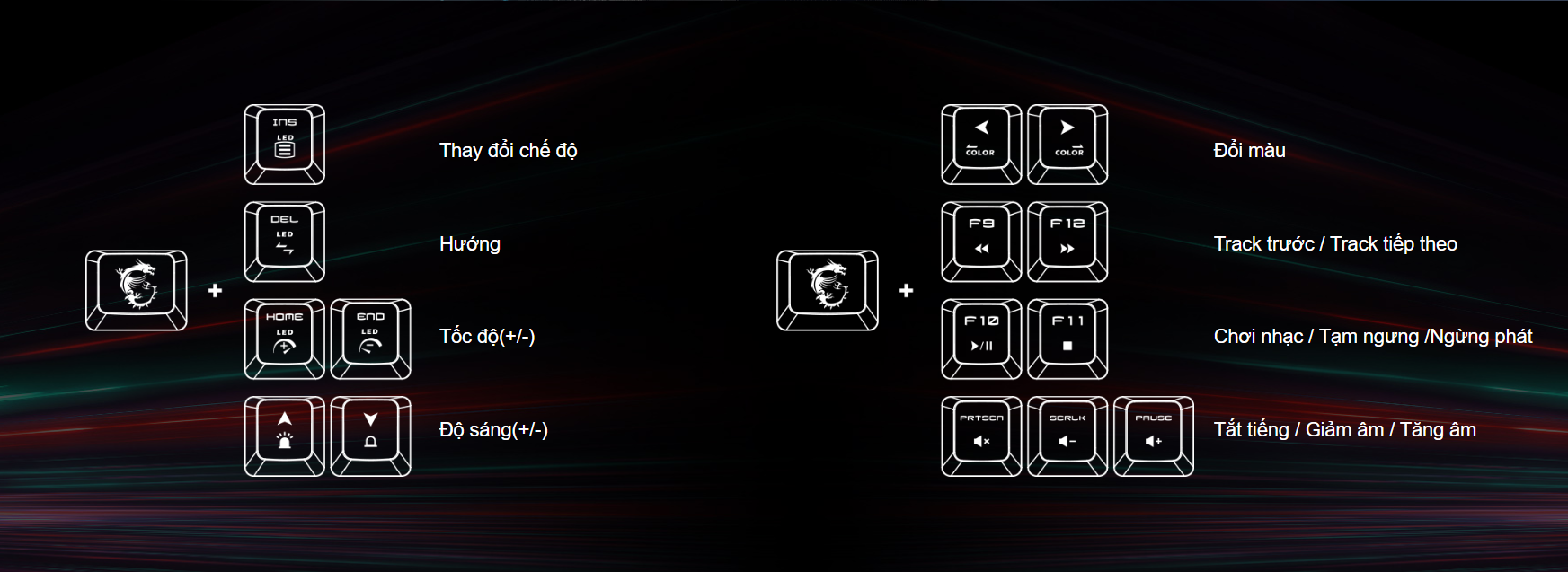 Bộ Bàn phím chuột game MSI Vigor GK30 đen (USB/RGB/Giả cơ) 5