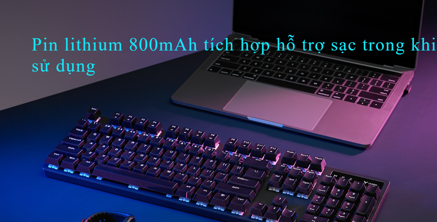 Bàn phím game không dây Rapoo V500 Pro Blue sw (USB) 5