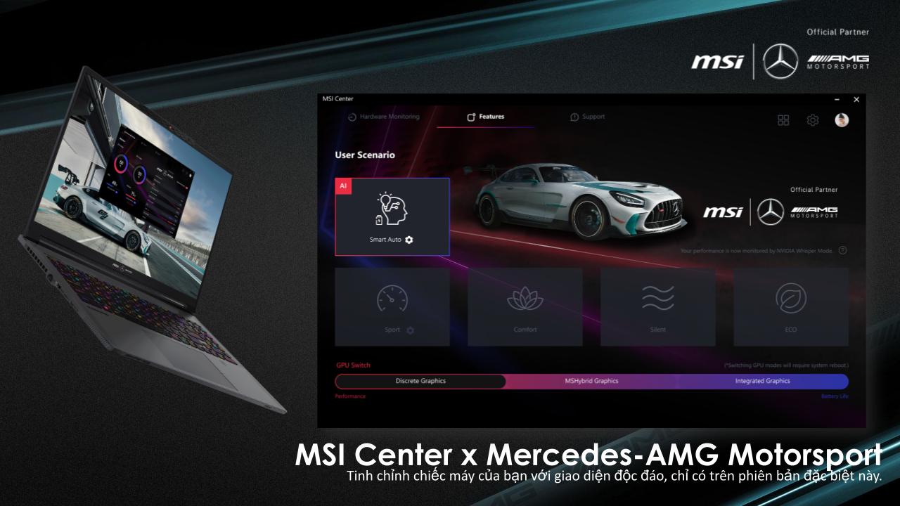 Laptop MSI Stealth 16 Mercedes-AMG Motorsport (A13VG-289VN)