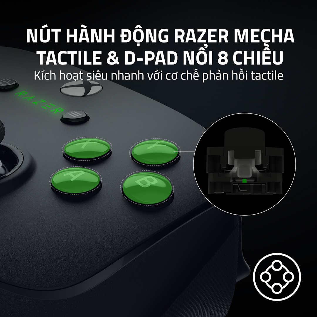 Tay cầm chơi game không dây Razer Wolverine V3 Pro-Xbox Series X/S (RZ06-05200100-R3M1) 6