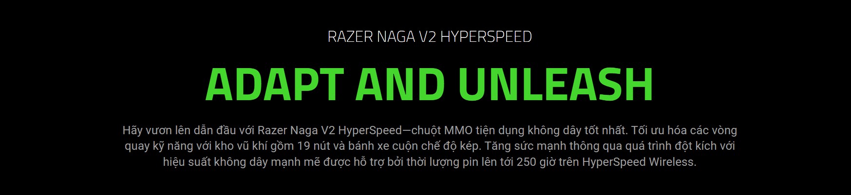 Chuột Gaming không dây Razer Naga V2 Hyperspeed _ RZ01-03600100-R3A1