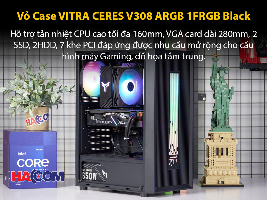 Vỏ Case VITRA CERES V308 ARGB 1FRGB Black