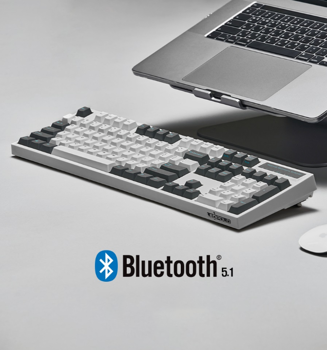 Bàn phím cơ không dây Leopold FC900RBT White Dark Gray Blue sw (USBC/Bluetooth) 4