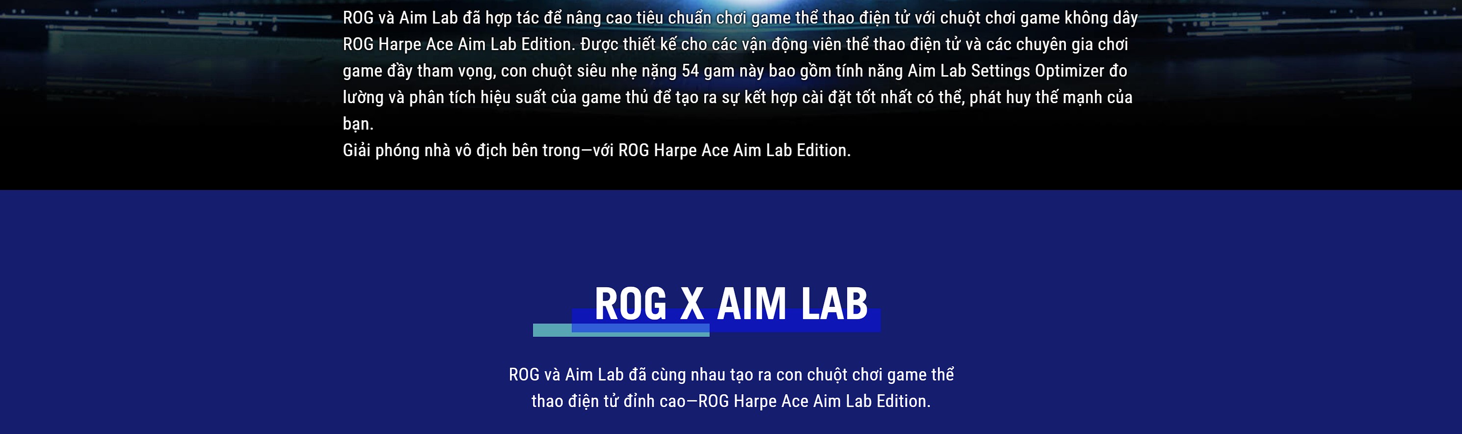 Chuột không dây Gaming ASUS ROG HARPE ACE AIM LAB Black (P713 Bluetooth/Wireless/USB/RGB)