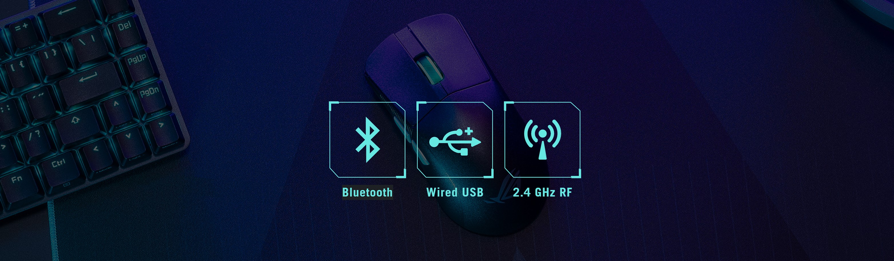 Chuột không dây Gaming ASUS ROG HARPE ACE AIM LAB Black (P713 Bluetooth/Wireless/USB/RGB)