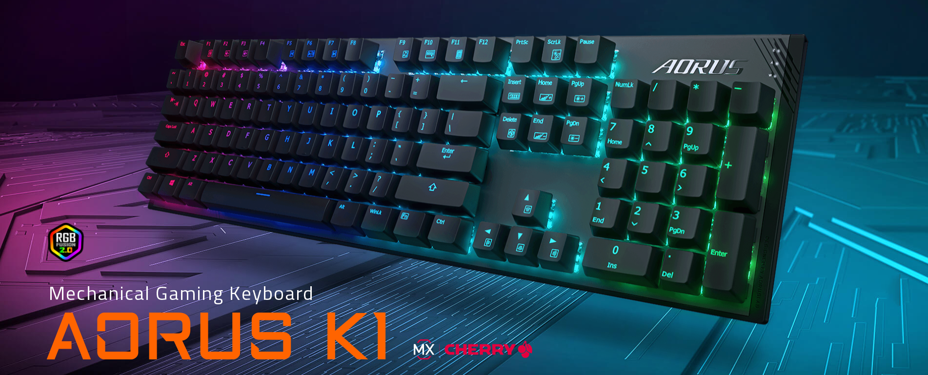 Giới thiệu Keyboard Gigabyte Aorus K1 RGB (USB/Red sw)