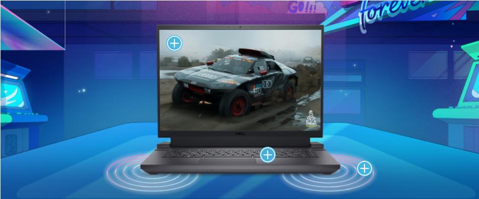 Laptop Dell Gaming G15 5530 (G15-5530-i9HX161W11GR4060) (i9 13900HX/16GB RAM/1TB SSD/RTX4060 8G/15.6 inch FHD 165Hz/ Win11/OfficeHS21/Xám đen) ảnh 3