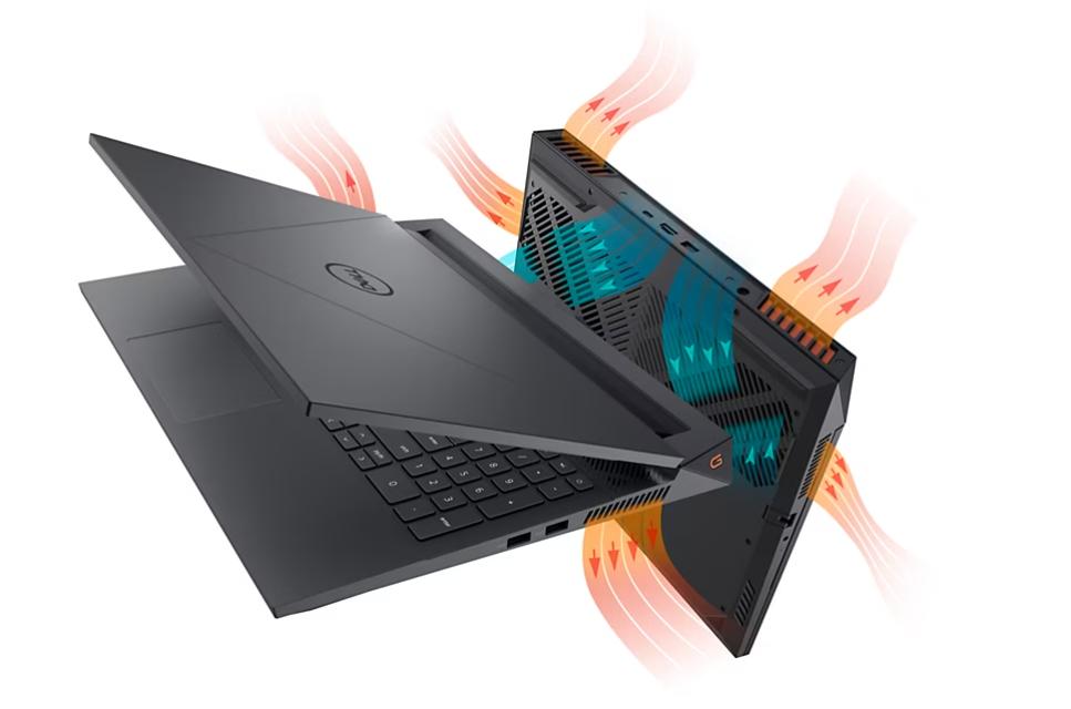 Laptop Dell G15 5530 (i7H165W11GR4060) (i7 13650HX/16GB RAM/512GB SSD/RTX4060 8G/15.6 inch FHD 165Hz 100% sRGB/Win11/OfficeHS21/Xám đen) ảnh 4