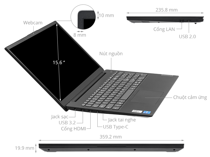 Laptop Lenovo V15 IGL