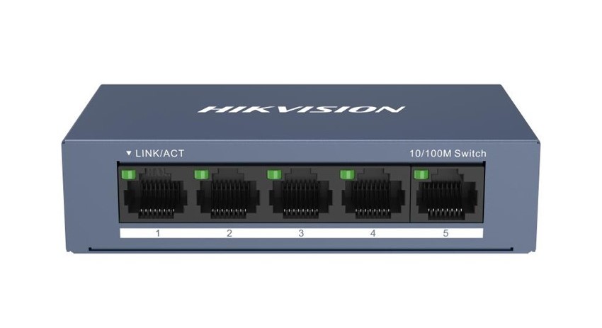 Switch 5 cổng HIKVISION DS-3E0505-E (5 ports Gigabit RJ45, vỏ kim loại)  ảnh 2