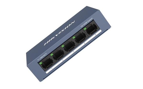 Switch 5 cổng HIKVISION DS-3E0505-E (5 ports Gigabit RJ45, vỏ kim loại)  ảnh 3