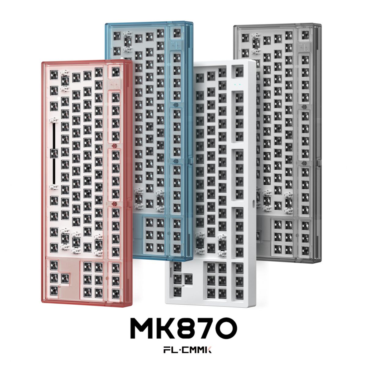 Giới thiệu Kit bàn phím FLEsport K210-MK870 Clear Black (Case, Plate, PCB, LED)