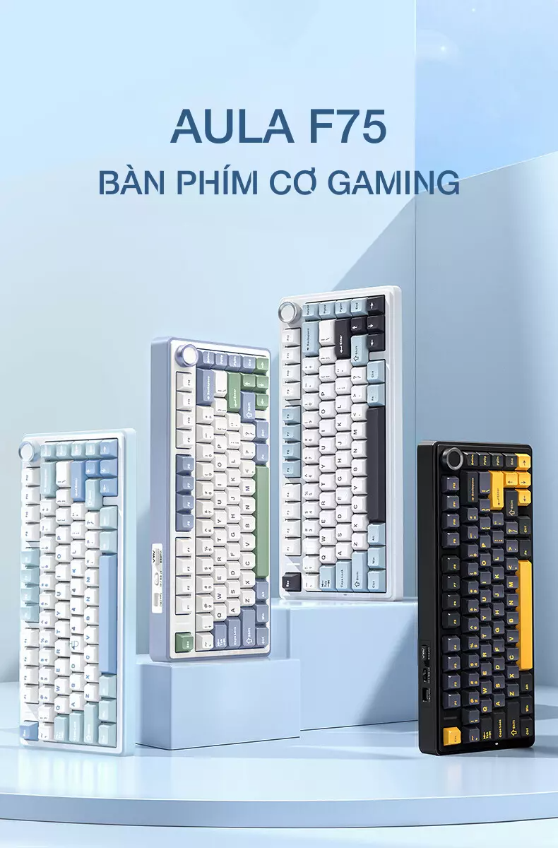 Bàn phím cơ gaming AULA F75/F75 Pro 1