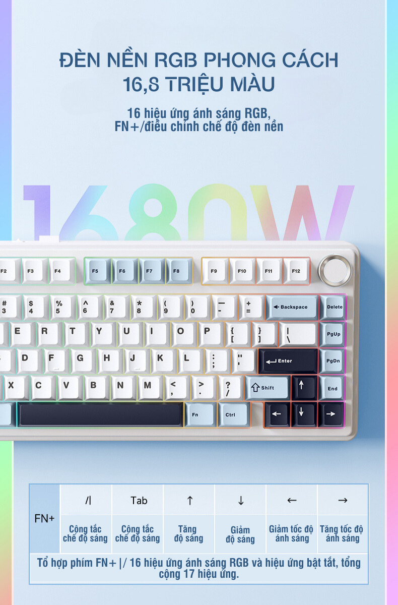 Bàn phím cơ gaming AULA F75/F75 Pro 12
