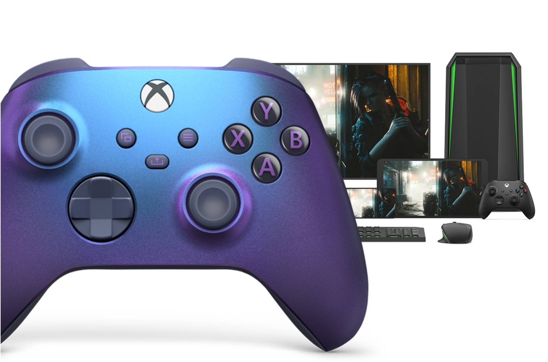 Tay cầm chơi game không dây Xbox One Series X - Stellar Shift