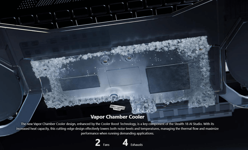 Hệ thống tản nhiệt độc quyền Vapor Chamber Cooler 