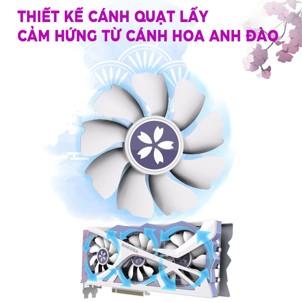 Card màn hình YESTON RTX 3070 8GD6 Sakura