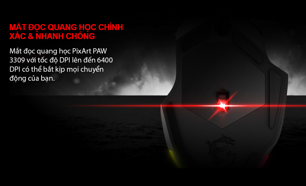 Chuột game MSI Clutch GM20 Elite đen (USB/RGB) 2
