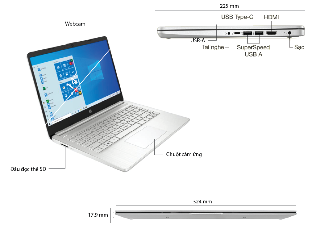 Laptop HP 14 DQ2031tg (