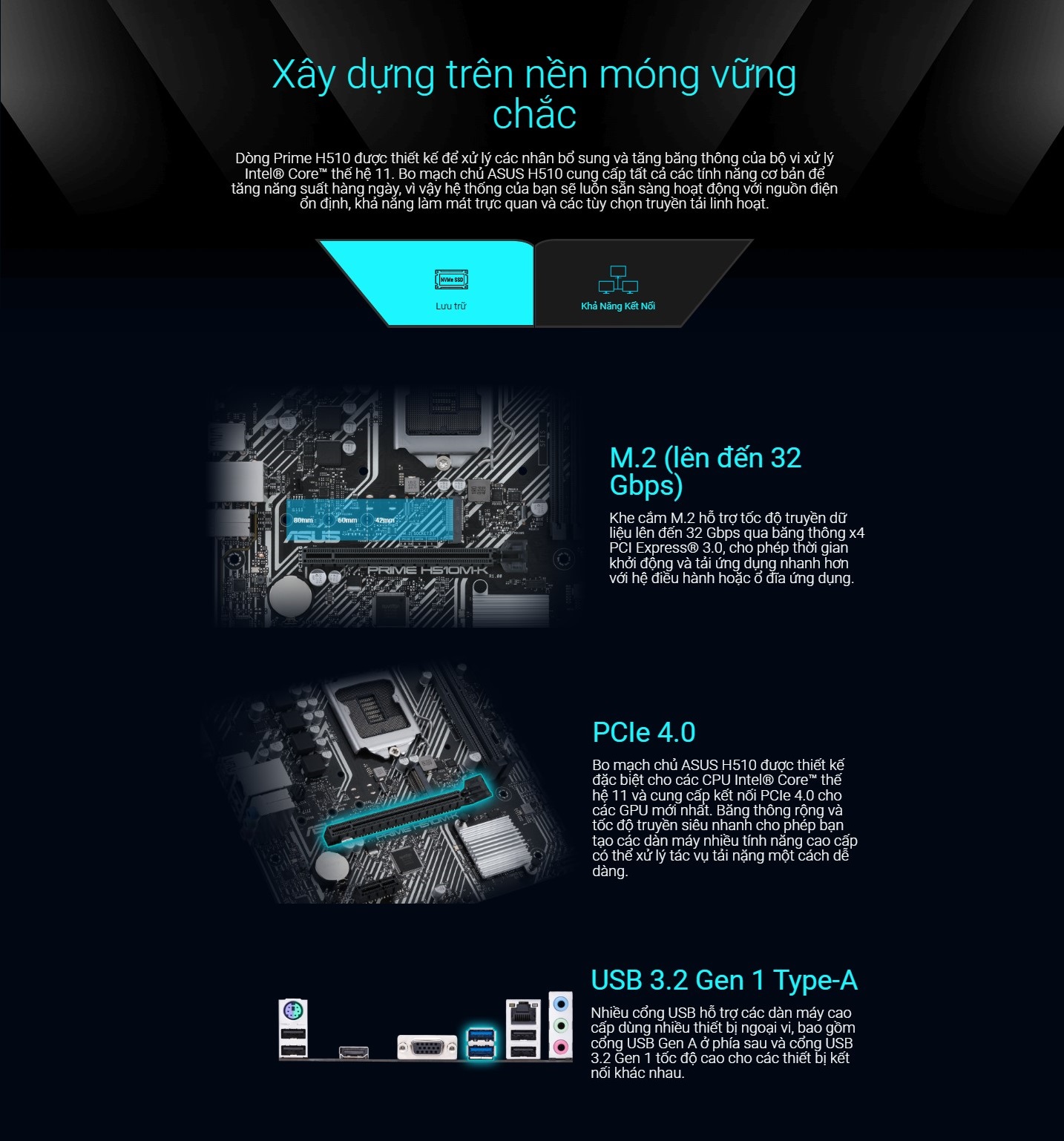 Mainboard ASUS PRIME H510M-K (Intel H510, Socket 1200, m-ATX, 2 khe Ram DDR4
