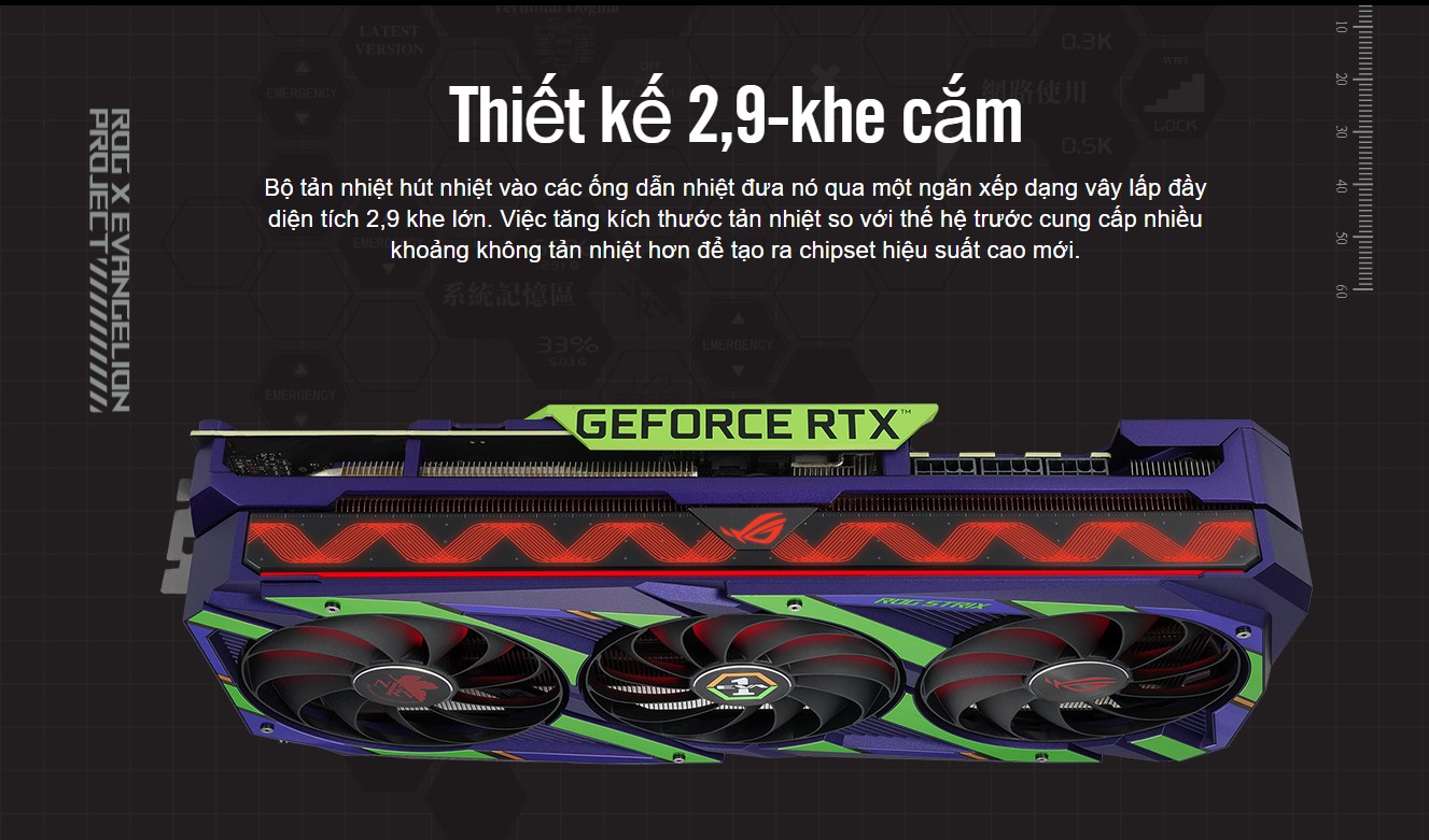 Card màn hình Asus ROG STRIX-RTX 3080-O12G-EVA