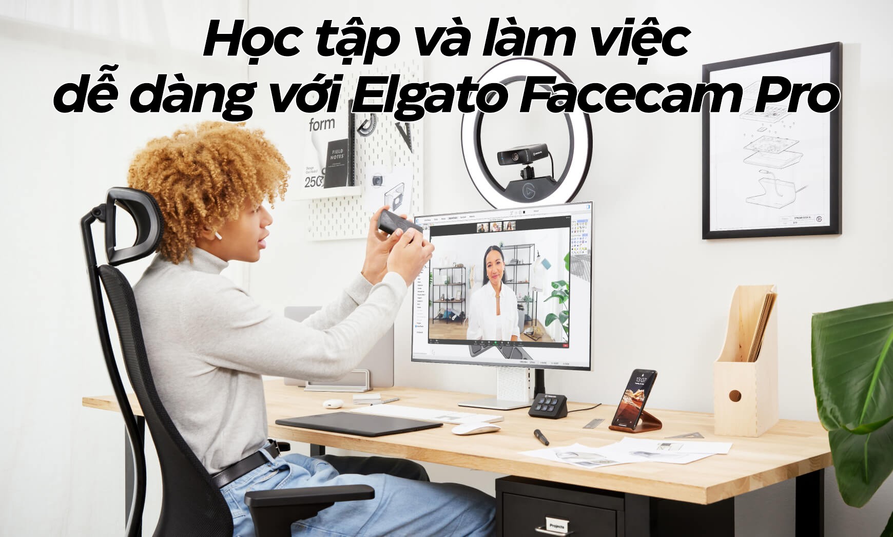 Thiết bị truyền hình ảnh Elgato Facecam Pro (10WAB9901)