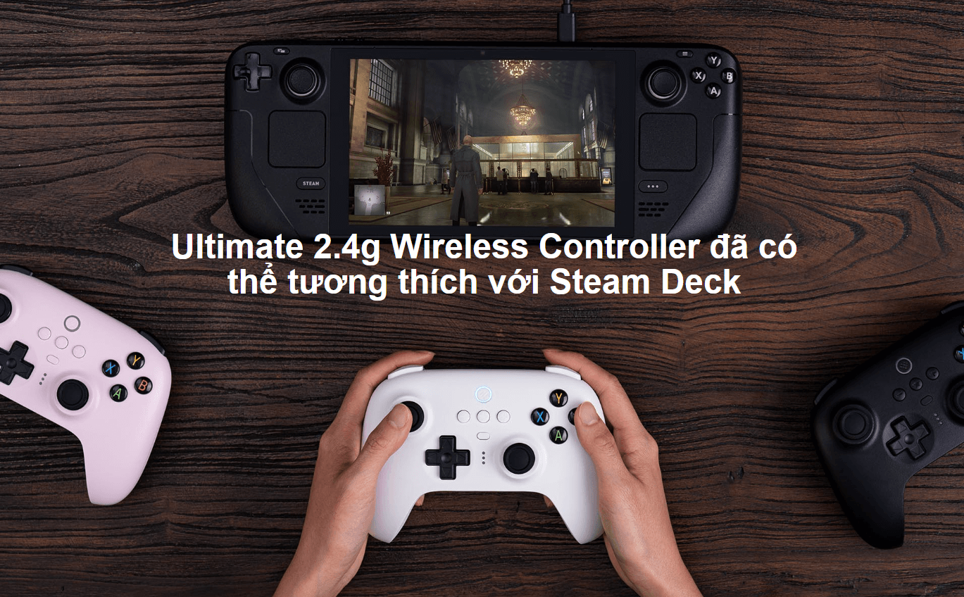 Tay cầm chơi game 8BitDo Ultimate 2.4G Wireless Controller kèm Dock Sạc 7