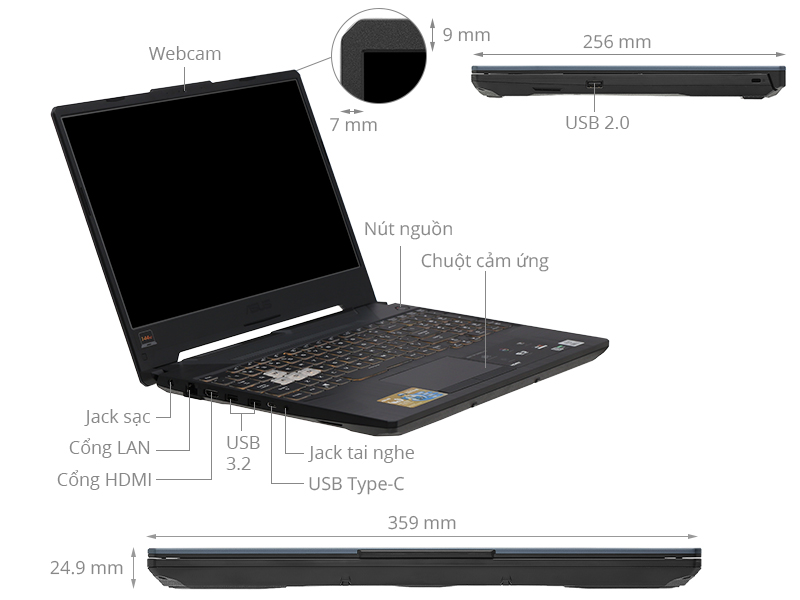 Laptop Asus Gaming TUF FX506HC