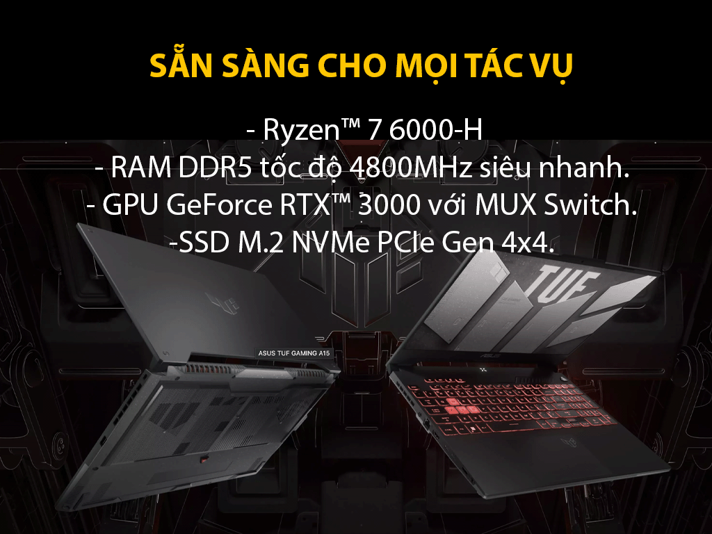 Laptop Asus Gaming TUF FX506HC-HN144W 